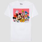 Men's Mickey Mouse & Friends Short Sleeve Graphic T-shirt - White M, Men's,