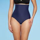 Women's Ultra High Waist Bikini Bottom With Tummy Control - Kona Sol Navy
