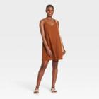 Women's Razor Back Knit Tank Dress - Universal Thread Brown