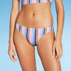 Juniors' Metallic Bikini Bottom - Xhilaration Multi Stripe