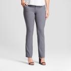 Women's Bootcut Curvy Bi-stretch Twill Pants - A New Day Gray 8l,