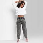 Women's Super-high Rise Balloon Jeans - Wild Fable Black Wash