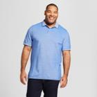 Men's Big & Tall Standard Fit Short Sleeve Loring Polo Shirt - Goodfellow & Co Centennial Blue
