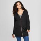 Maternity Long Sleeve Zip Hoodie - Isabel Maternity By Ingrid & Isabel Black