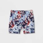 Toddler Boys' Tie-dye Swim Trunks - Cat & Jack Blue