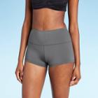 Women's High Waist High Coverage Swim Shorts - Kona Sol Gray Xs, Women's, Blue