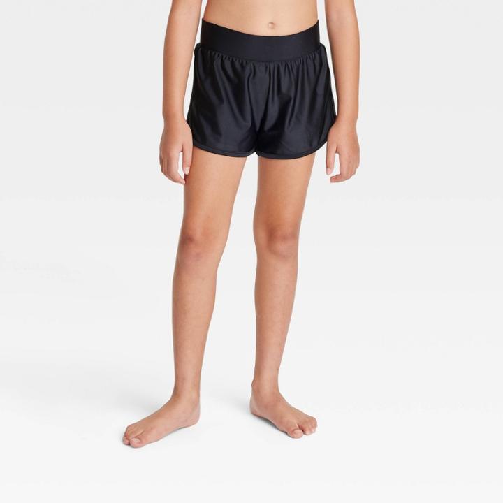 Girls' Swimsuit Cover Up Bottom - Cat & Jack  Black