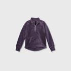 Girls' Sherpa 1/4 Zip Pullover - All In Motion Purple