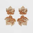 Sugarfix By Baublebar 'be-leaf In Yourself' Earrings - Orange