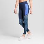 Women's Performance 7/8 Color Block High-waisted Leggings - Joylab Navy (blue) Print
