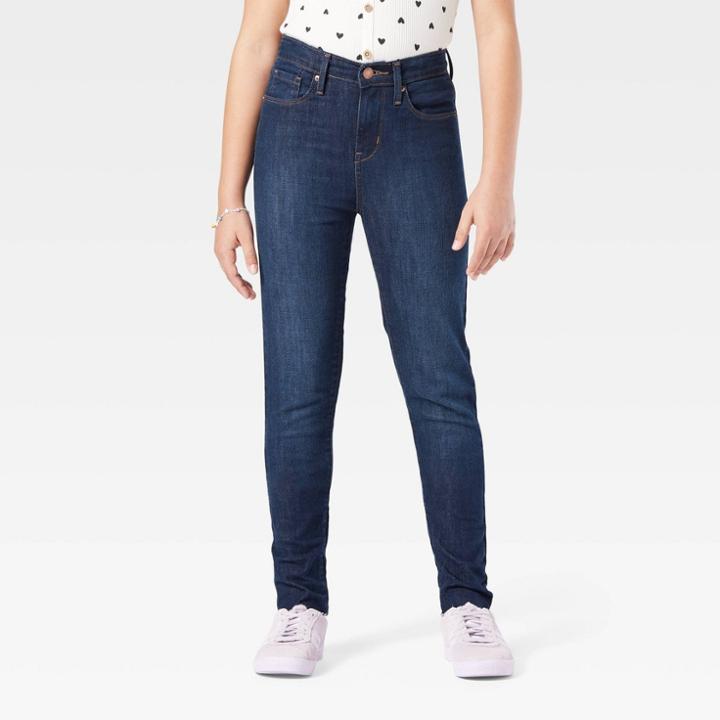 Denizen From Levi's Girls' High-rise Skinny Jeans - Dark Wash