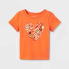 Toddler Kids' Adaptive Long Sleeve Halloween T-shirt - Cat & Jack Orange