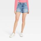 Women's High-rise Vintage Midi Jean Shorts - Universal Thread Medium Wash