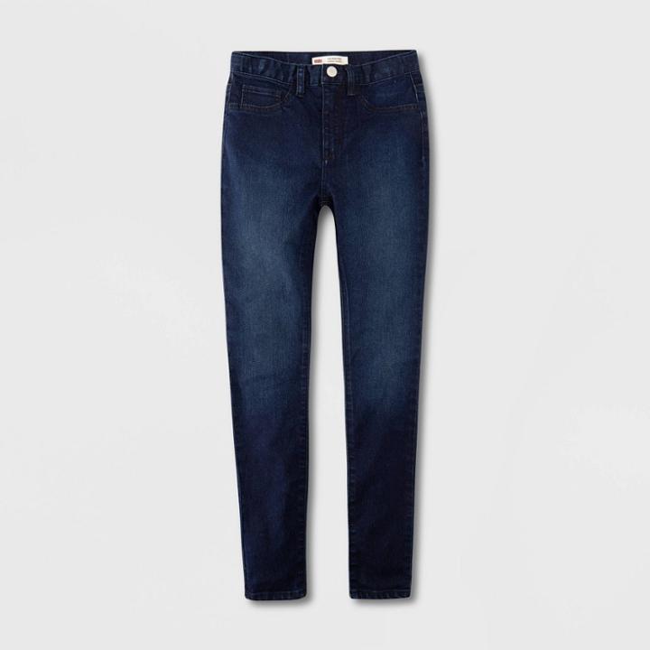 Levi's Girls' High-rise Super Skinny Jeans - Dark Wash