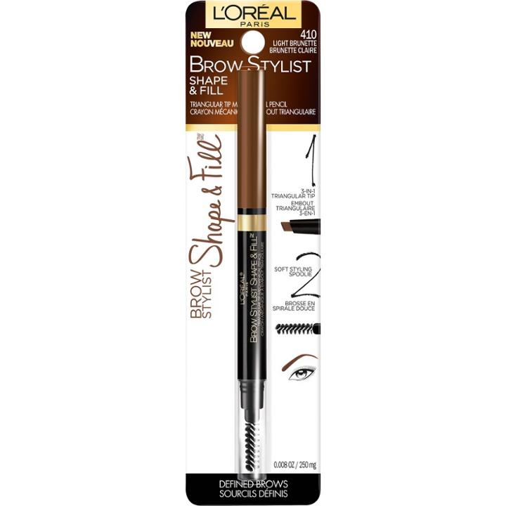 L'oreal Paris Brow Stylist Shape & Fill Light Brunette - .008oz