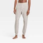 Men's Tall Plaid Knit Jogger Pajama Pants - Goodfellow & Co Gray