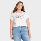 Women's Plus Size Short Sleeve T-shirt - Universal Thread White/blue/brown