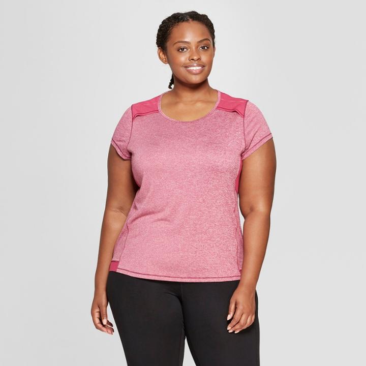 Women's Plus Size Short Sleeve Run T-shirt - C9 Champion Berry Heather