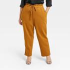 Women's Plus Size High-rise Relaxed Fit Jogger Pants - Who What Wear Brown