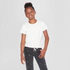 Target Girls' Corset Short Sleeve T-shirt - Art Class White