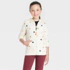 Girls' Halloween Printed Zip-up Fleece Hoodie - Cat & Jack