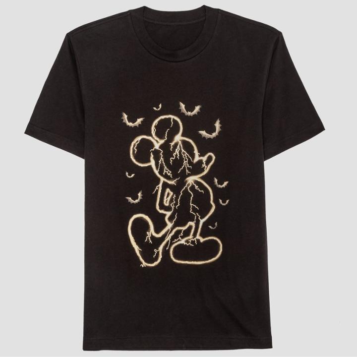 Well Worn Petitemen's Mickey Mouse & Friends Short Sleeve Graphic T-shirt - Black Tie M,