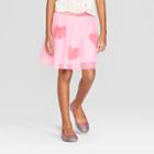 Girls' Faux Fur Heart Tutu Skirt - Cat & Jack Pink