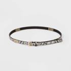 Women's Snake Print Thin Belts With Metal Wrap - A New Day Snake Xl, Women's,