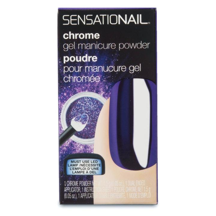 Sensationail Chrome Gel Powder Purple - .25 Fl Oz