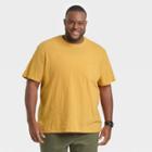 Men's Big & Tall Standard Fit Short Sleeve Crewneck T-shirt - Goodfellow & Co Orange