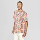 Men's Short Sleeve Button-down Shirt - Goodfellow & Co Sunbeam Pink