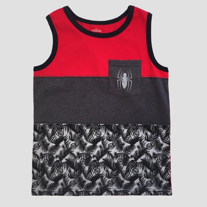 Marvel Boys' Spider-man Tank Top - Red