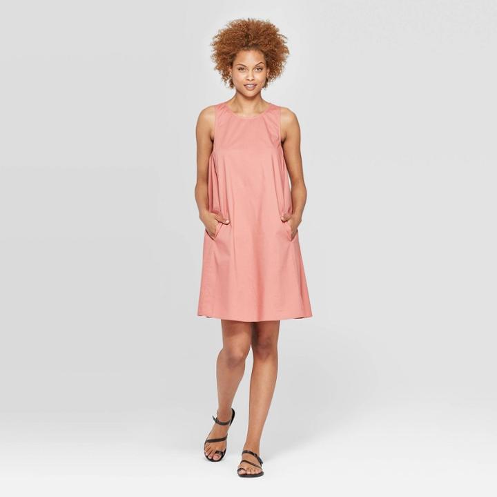 Target Women's Sleeveless Crewneck Tank Dress - Prologue Rose (pink)