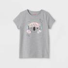 Girls' 'music Koala' Short Sleeve Graphic T-shirt - Cat & Jack Heather Gray