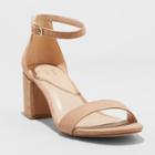Women's Michaela Wide Width Pumps - A New Day Taupe (brown) 5.5w,