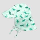 Green Sprouts Toddler Boys' Sailboat Floppy Swim Hat - Light Green