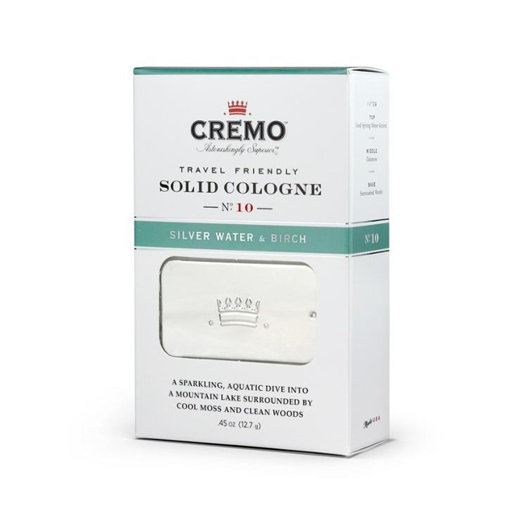 Cremo Silver Water & Birch Solid Cologne - .45oz