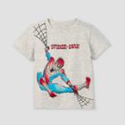 Toddler Boys' Spider-man Short Sleeve Graphic T-shirt - Gray