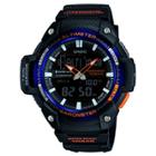 Casio Men's Analog-digital Twin Sensor Watch - Black