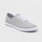 Women's Layla Lace Up Canvas Sneakers - A New Day Gray