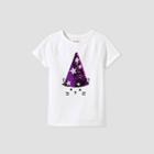 Girls' Short Sleeve Flip Sequin Spooky Cat T-shirt - Cat & Jack White