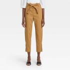 Women's Button Hem Ankle Length Pants - Who What Wear Brown