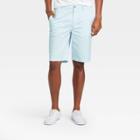 Men's 10.5 Linden Flat Front Shorts - Goodfellow & Co - Aqua