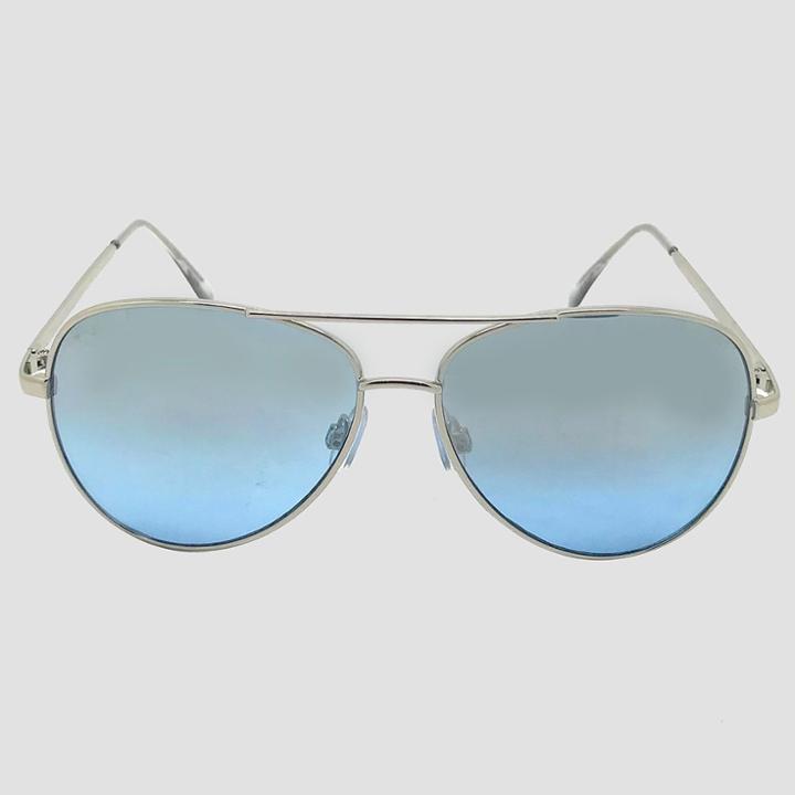 Target Women's Aviator Sunglasses With Blue Lenses -