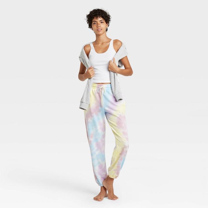 Women's Tie-dye Lounge Jogger Pants - Colsie Color