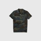 Boys' Camo Print Short Sleeve Knit Polo Shirt - Cat & Jack Green Xs, Green/green