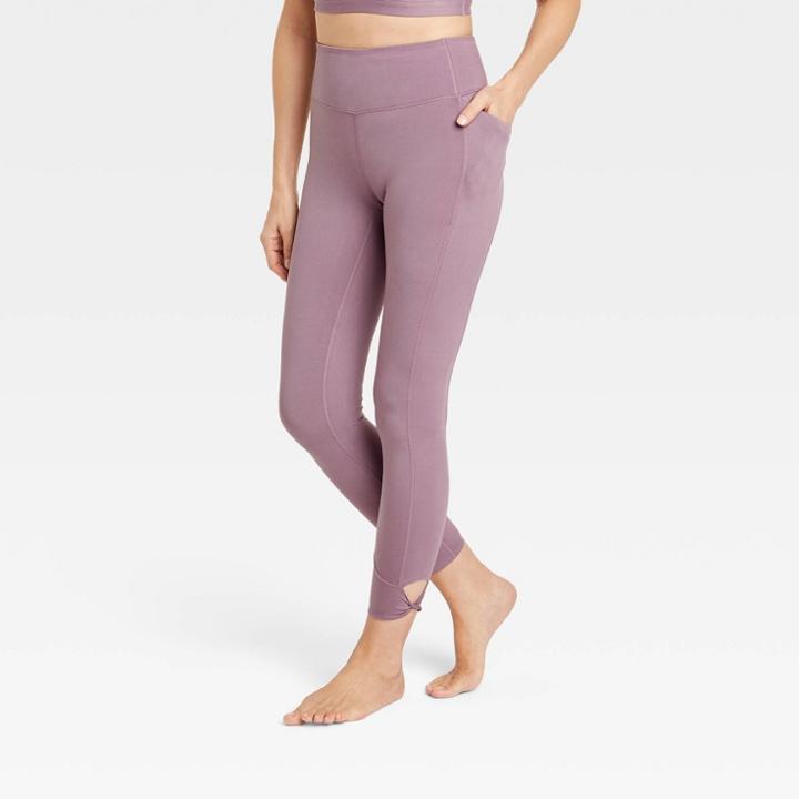 Women's Simplicity Twist High-rise Leggings - All In Motion Light Mauve