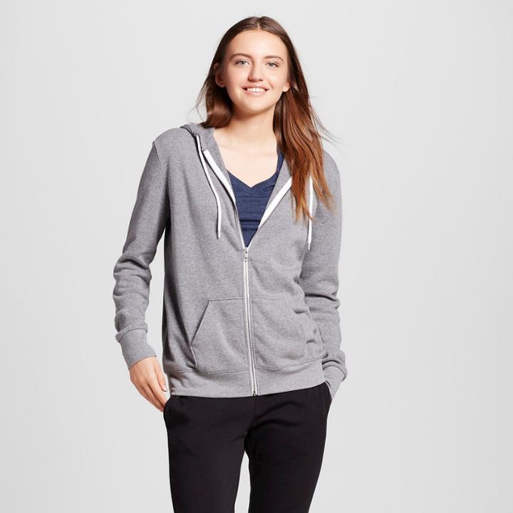 Women's Zip-up Sweatshirt - Mossimo Supply Co. Heather Gray