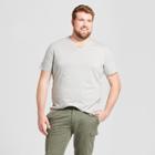 Men's Big & Tall Standard Fit Short Sleeve V-neck T-shirt - Goodfellow & Co Gray