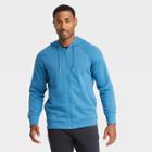Men's Cotton Fleece Full Zip Hoodie - All In Motion Blue